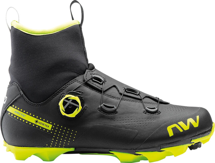 Celcius XC Arctic GTX wintershoe 22/23, sykkelsko herre BLACK/YELLOW FLUO