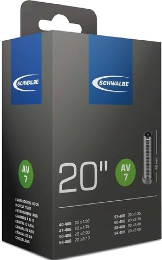 Av7, 20" X 1,50-2,00" Bilventil Slange