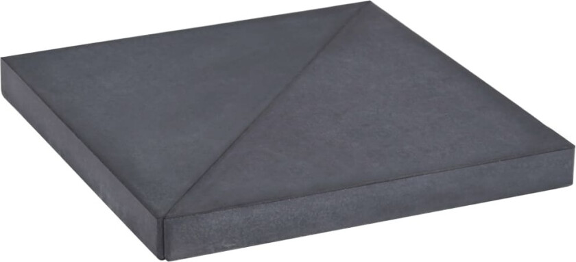 Vektplate for parasoll svart granitt firkantet 15 kg