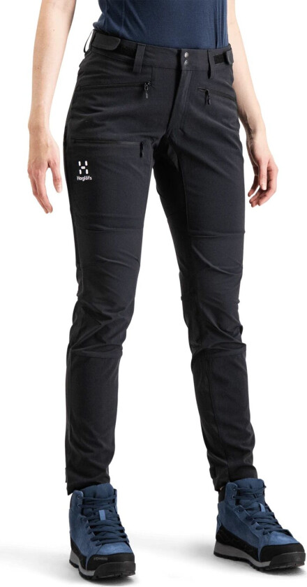 Zircon Slim Pant, softshellbukse, turbukse, dame TRUE BLACK