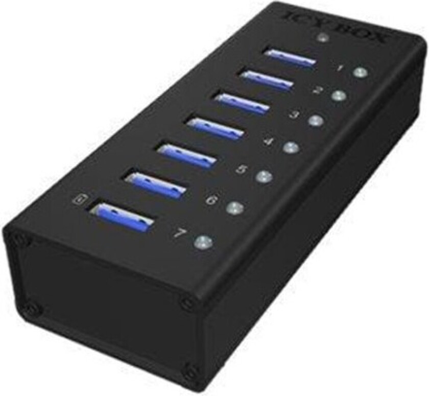 Raidsonic Icy Box Ib-ac618 Usb Hub 7x Usb 3.0 1xusb 3.0 Micro-b Usb Hub