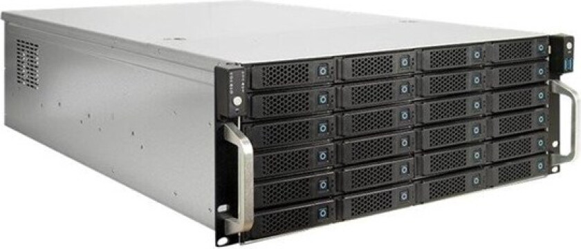 Inter-tech 4u 4724 24-bay Lagringschassis