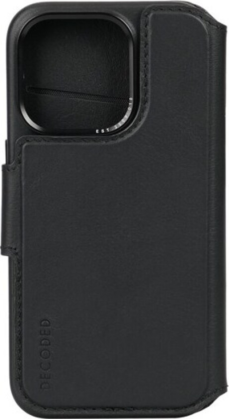 Leather Detachable Wallet Iphone 15 Pro Svart
