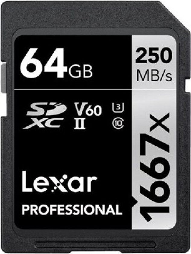 Professional 64gb Sdxc Uhs-ii Memory Card