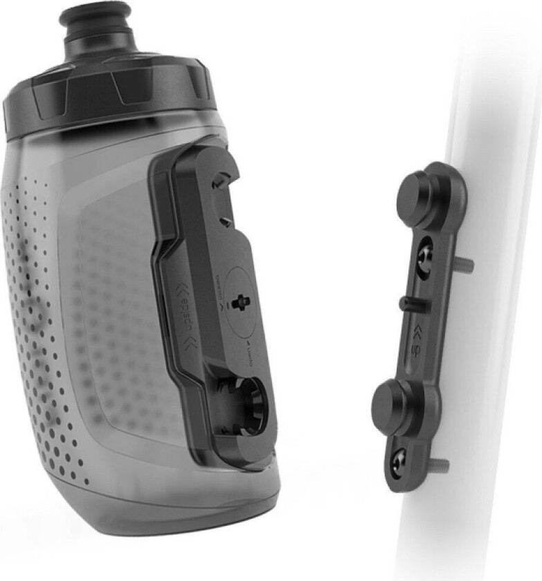 Bottle 450ML + bike base transparent black