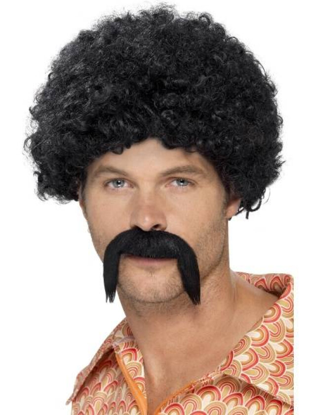 70's disco parykk og bart