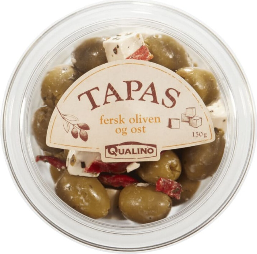 Oliven Fersk m/Ost 150g Tapas Qualino
