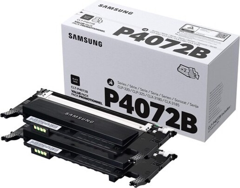 Hp Samsung Toner Svart Clt-p4072b - Clx-3180/3185 2-pack