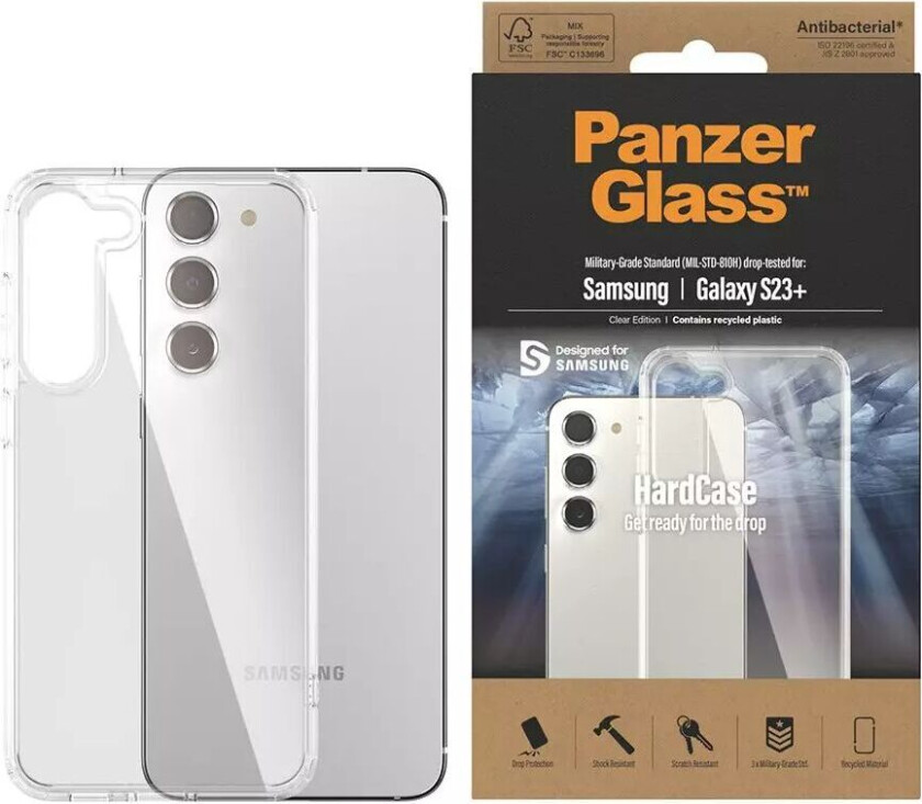 Panzerglass Hardcase Samsung Galaxy S23+ Gjennomsiktig
