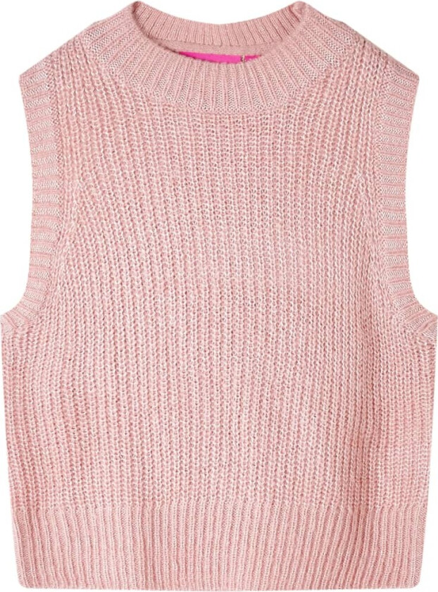 Barnegenser strikket lyserosa 128