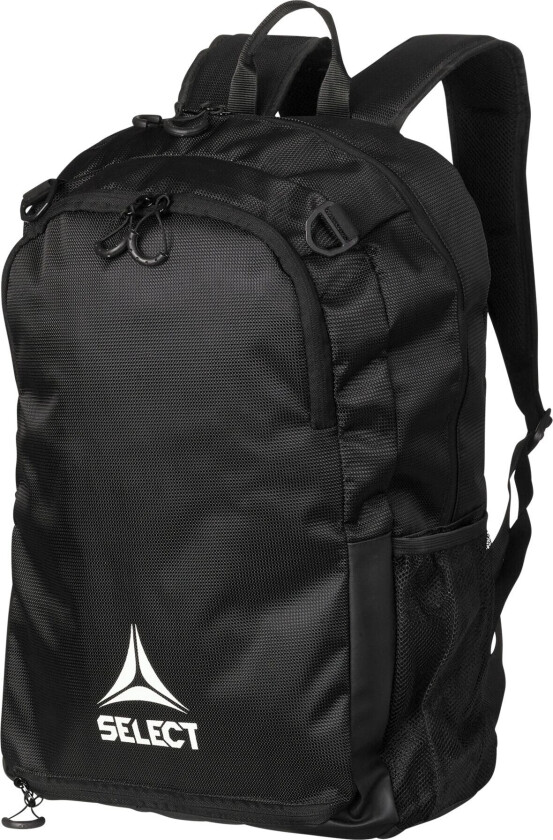 Select Backpack Milano w/net for ball, ryggsekk BLACK