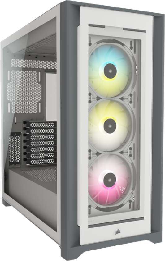 Corsair iCUE 5000X RGB Tempered Glass White