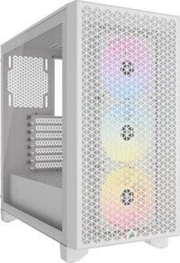 Corsair 3000D RGB Tempered Glass Mid-Tower - White
