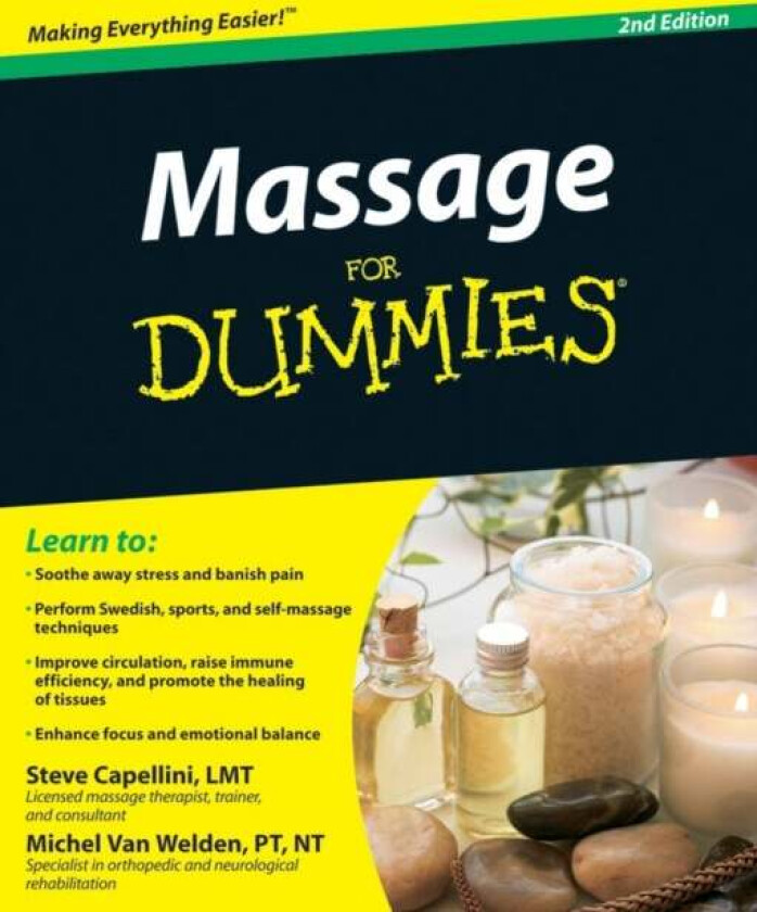 Massage For Dummies av Steve Capellini, Michel Van Welden