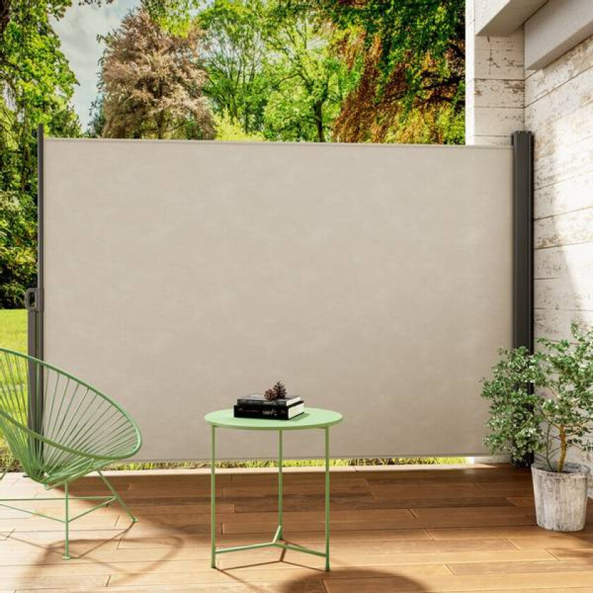 Sidemarkise "Nosara" 180x300cm - kremhvit