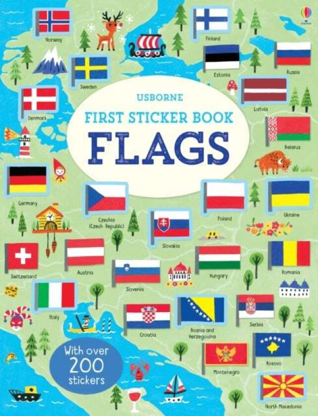 First Sticker Book Flags av Holly Bathie