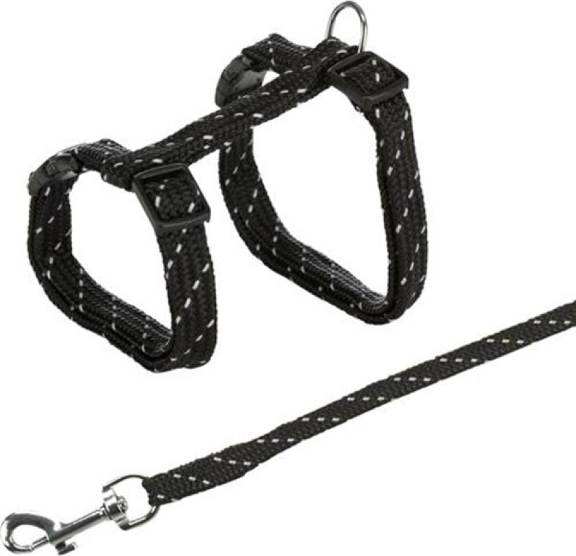 Kattesele med refleksdetaljer 27 - 45 cm