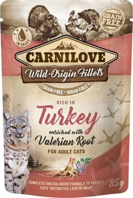 Carnilove Cat Adult Turkey & Valerian 85 g