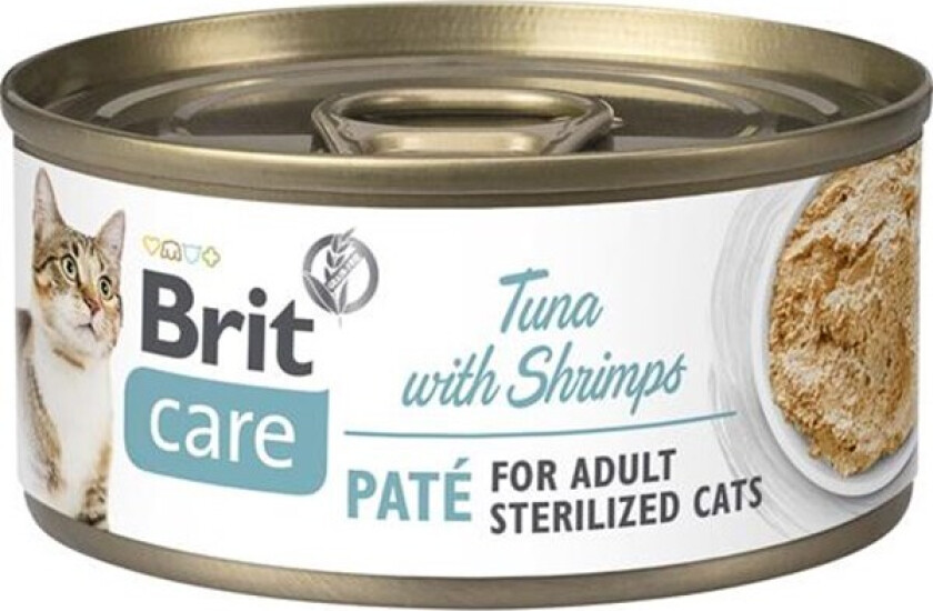 Brit Care Cat Paté Sterilized tunfisk & reke 70 g