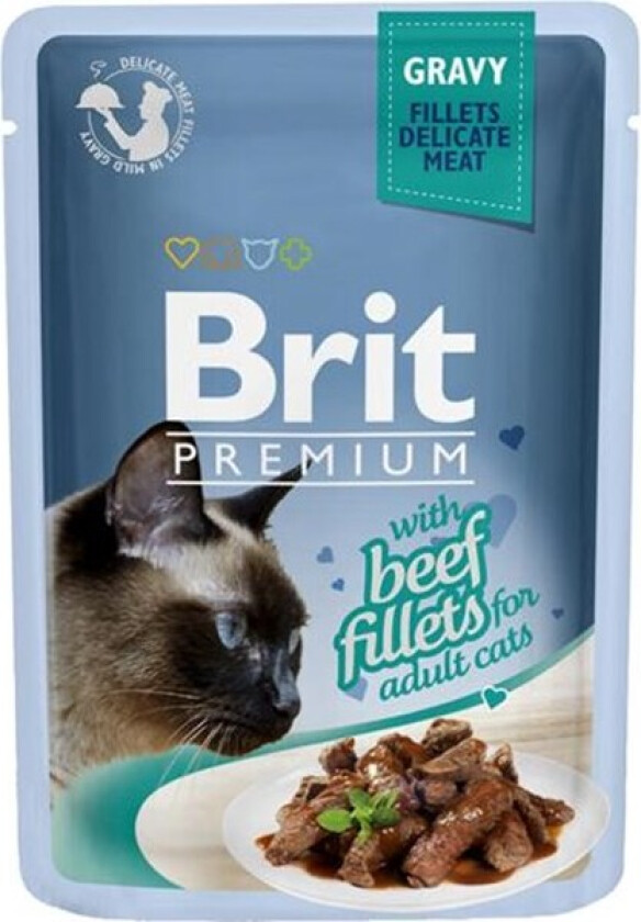 Brit Premium Pouches Fillets in Gravy with Beef