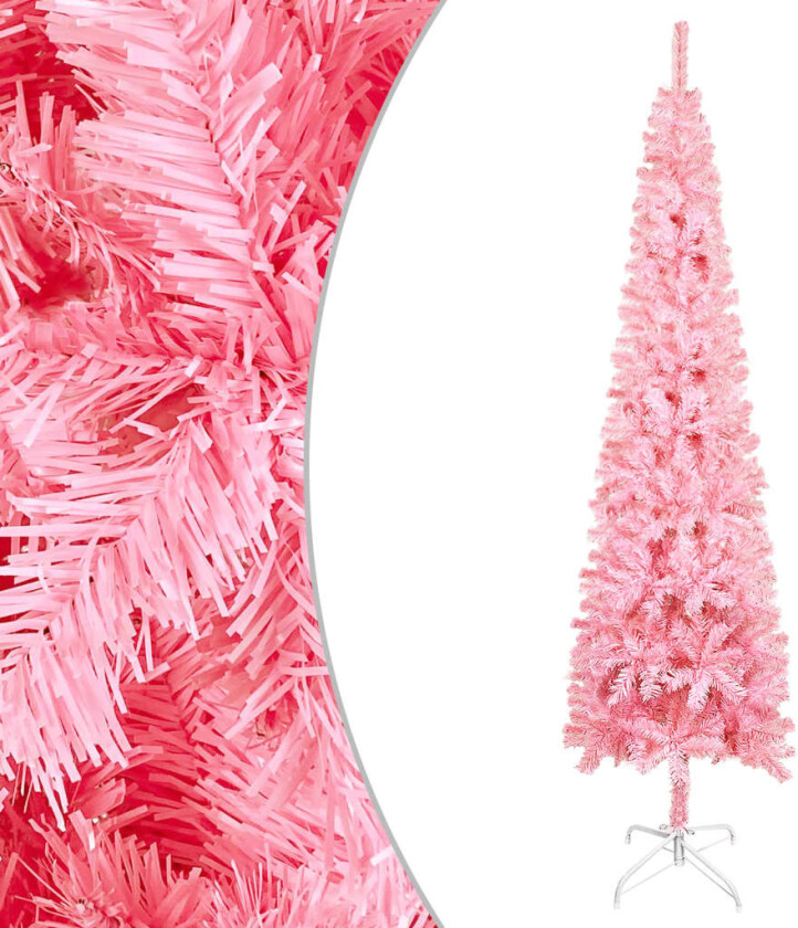 Slankt juletre rosa 120 cm