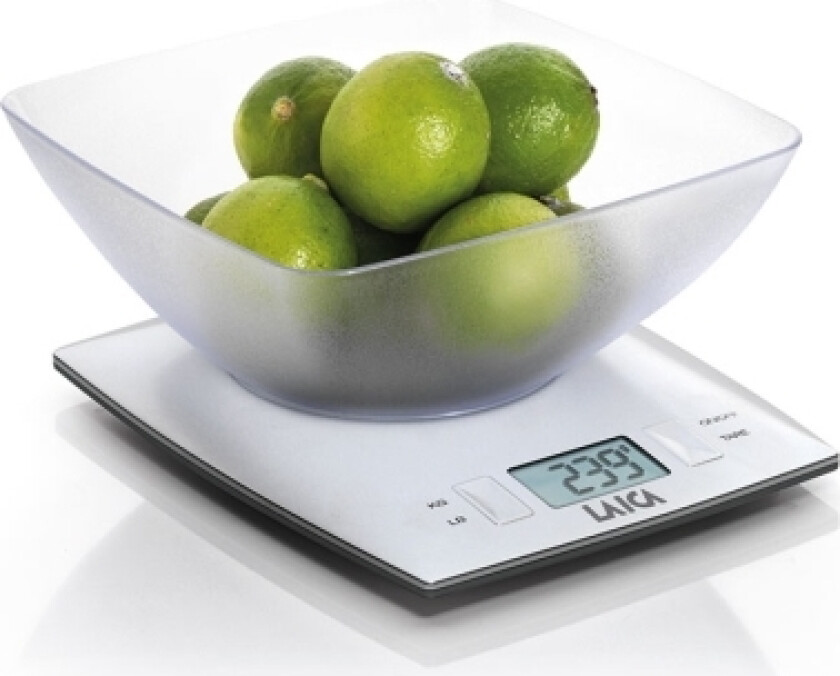 Ks1313, Elektronisk Kjøkkenvekt, 3 Kg, 1 G, Gjennomsiktig, Hvit, Benkeplate, Rektangel