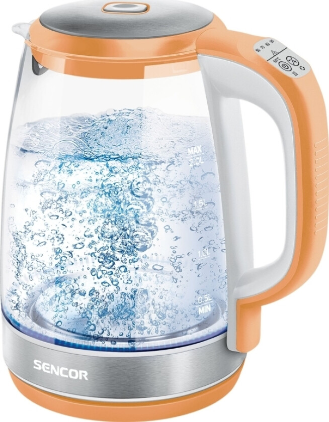 Sencor Electric Glass Kettle, Led 2L With Adjustable Temperature