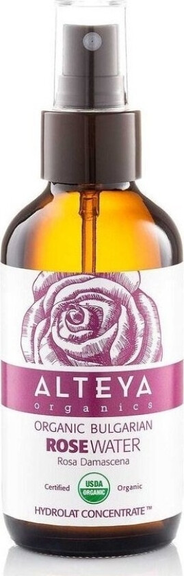 _Organic Bulgarian Rose Water Spray Fuktighetsgivende Ansiktstonic 120Ml