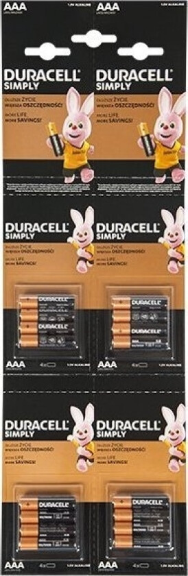 Blås 82-624# Aa Alkalisk Batteri 1,5 Duracell 16Stk