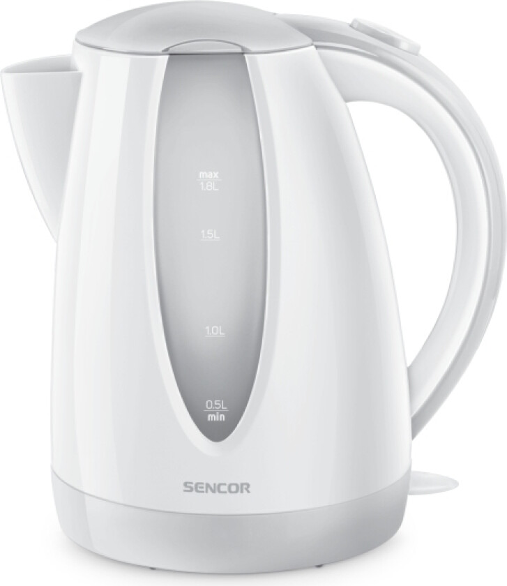 Sencor Swk 1810Wh, 1,8 L, 2000 W, Hvit, Plast, Vannivåindikator, Overopphetingsbeskyttelse