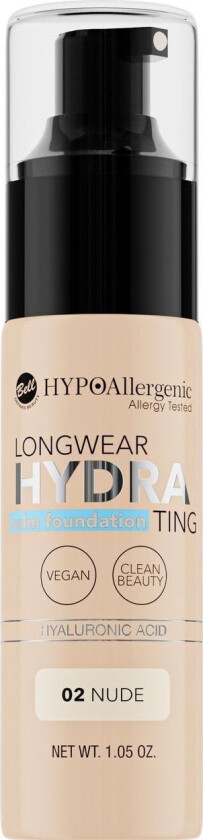 Hypoallergenic Hydrating Face Foundation Nr. 02 Naken