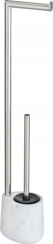 Toalettbørste Med Papirholder Adrada, Hvit,