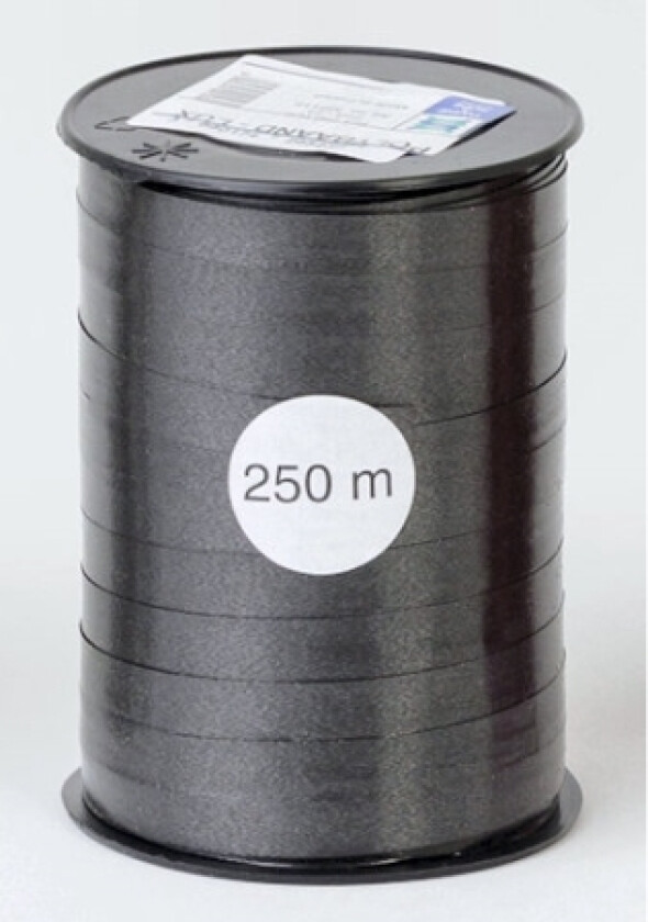 Gavebånd Glat Sort 10Mmx250m Nr. 23 - (5 Stk.)