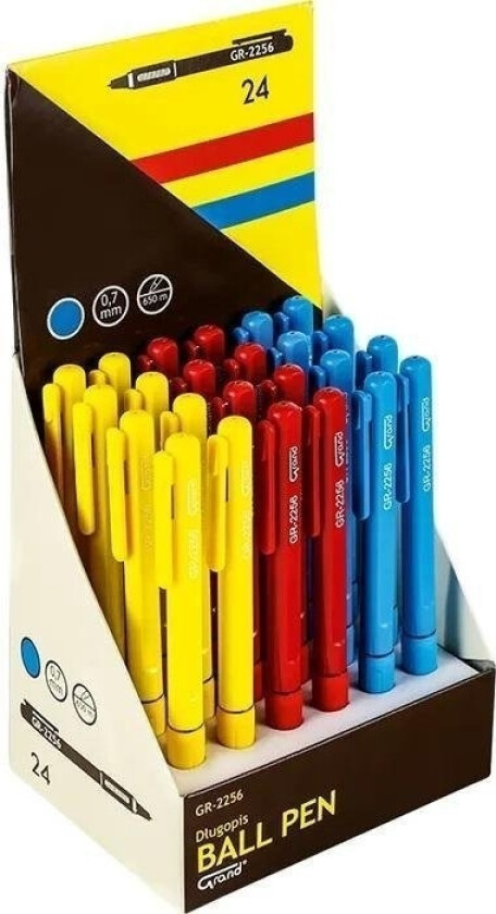 Grand Kulepenn Gr-2256 Blå (24 Stk) Grand