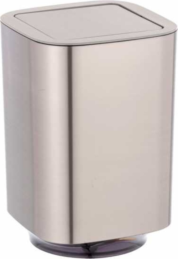 Skittentøyskurv Auron Baderomskurv Med Dreibart Lokk, Krom,