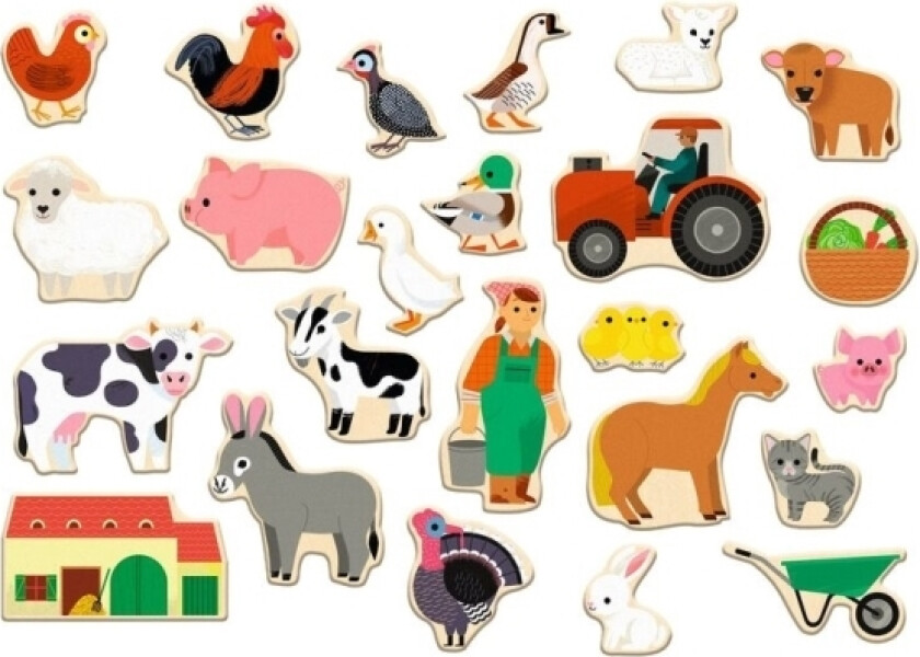 Magnetuku Rinkinys - Ferma (24 Vnt.)