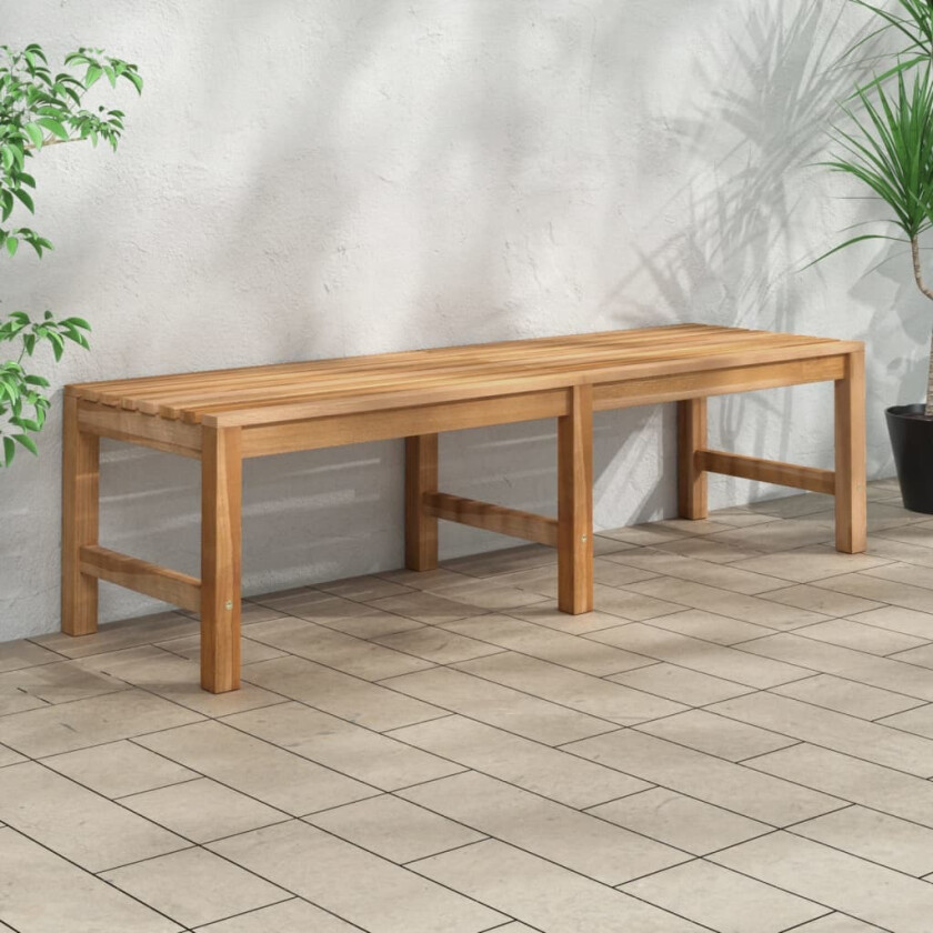 Hagebenk 150 cm heltre teak