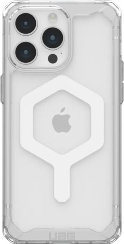 Uag - Baksidedeksel For Mobiltelefon - Magsafe-Samsvar - Polykarbonat, Termoplast-Polyuretan (Tpu) - Ishvit - For Apple Iphone 15 Pro Max