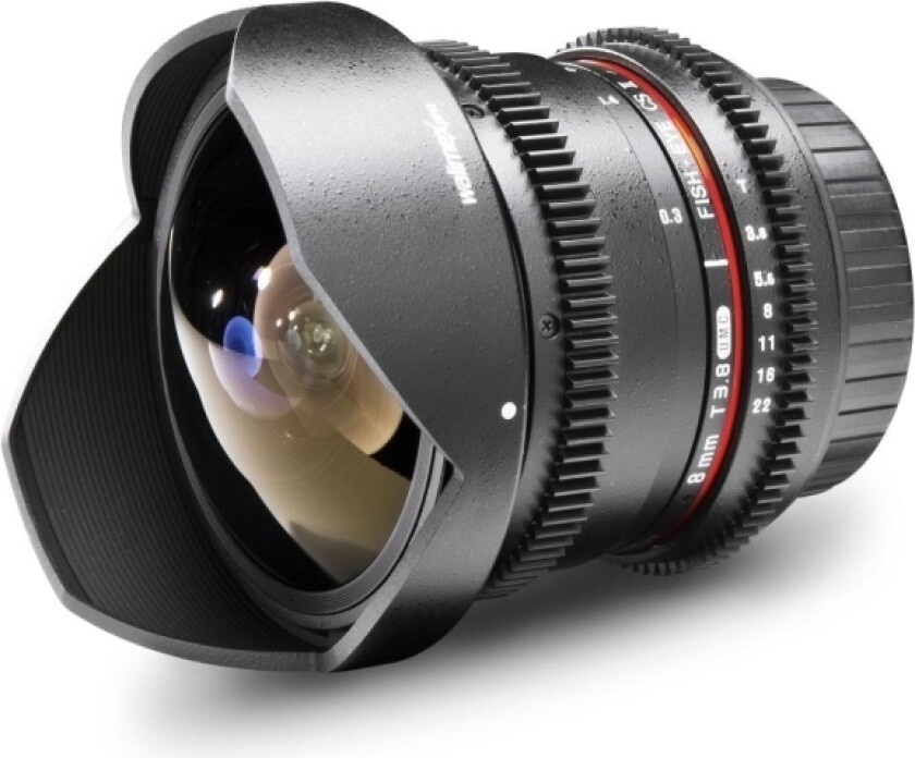 Mantona Walimex Pro - Fischaugenobjektiv - 8 Mm - T3.8 Ii Vdslr - Nikon F - Für Nikon D300, D3000, D3100, D3200, D3s, D3x, D4, D5000, D5100, D600, D7