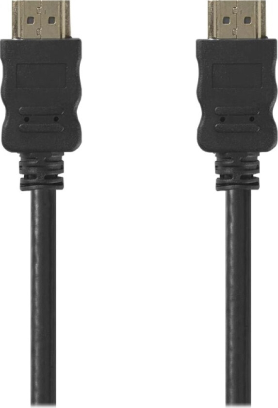 - Hdmi-Kabel Med Ethernet - Hdmi Hann Til Hdmi Hann - 10 M - Skjermet - Svart - Rund
