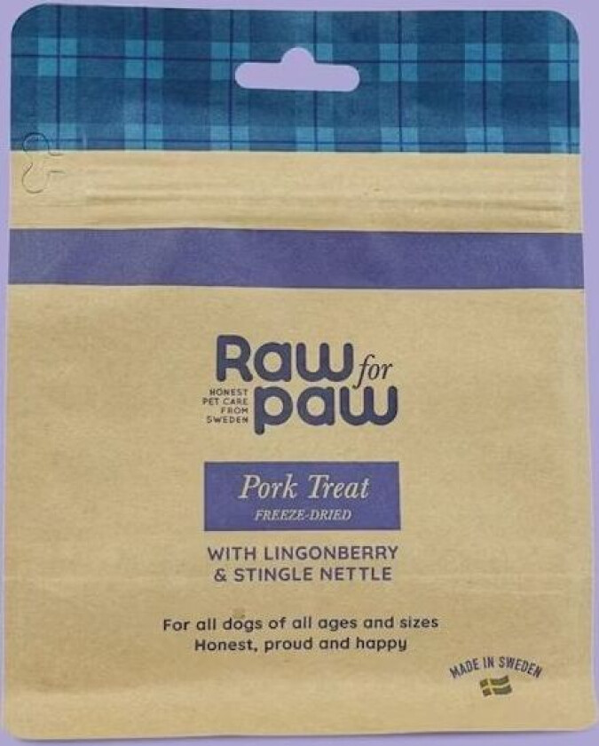 Raw For Paw Pork Treat Frysetørket Hunde Godtebiter - 50 g