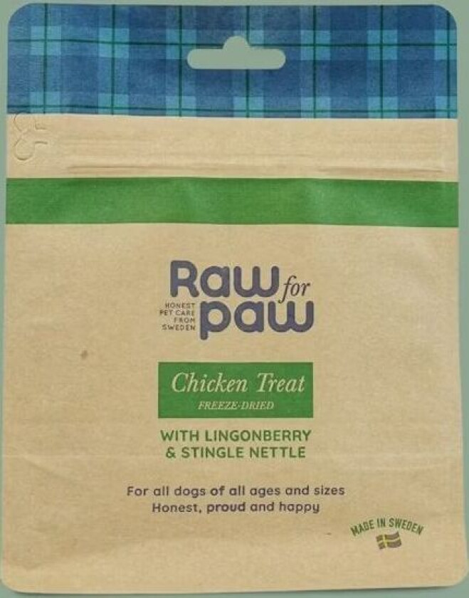 Raw For Paw Chicken Treat Frysetørket Hunde Godis - 50 g