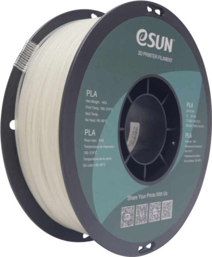 Esun Pla Luminous Green Filament Pla-Plast Efterlysende 1.75 Mm 1 Kg Grøn (Langtidsflourescerende) 1 Kg