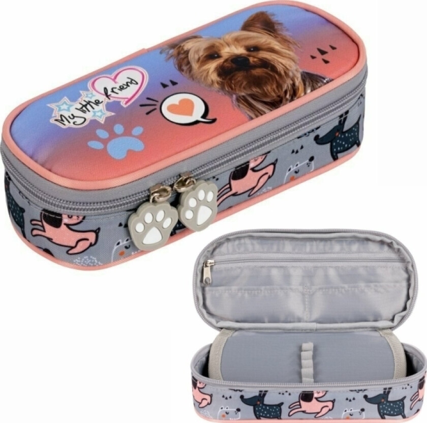 Avstivnet Pennal Med Innvendig Klaff St.Høyre Pcl-01 My Little Friend Grey