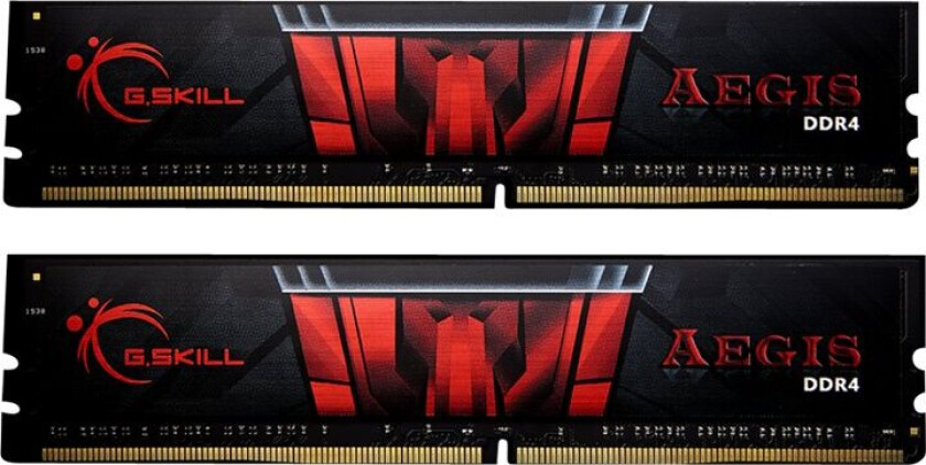 Aegis - Ddr4 - Sett - 16 Gb: 2 X 8 Gb - Dimm 288-Pin - 2400 Mhz / Pc4-19200 - Cl17 - 1.2 V - Ikke-Bufret - Ikke-Ecc