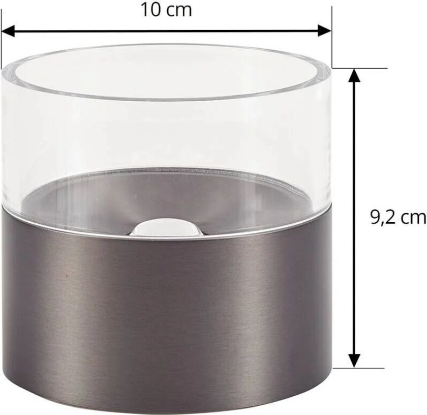 LED-taklampe Dalila, svart, Ø 10 cm, aluminium