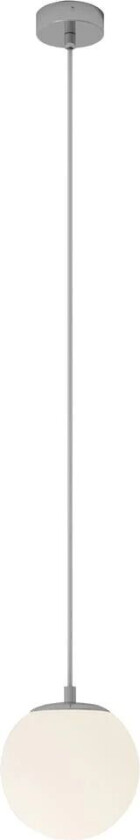 hengelampe Bidolo, kromfarget, glass, Ø 15 cm, IP44