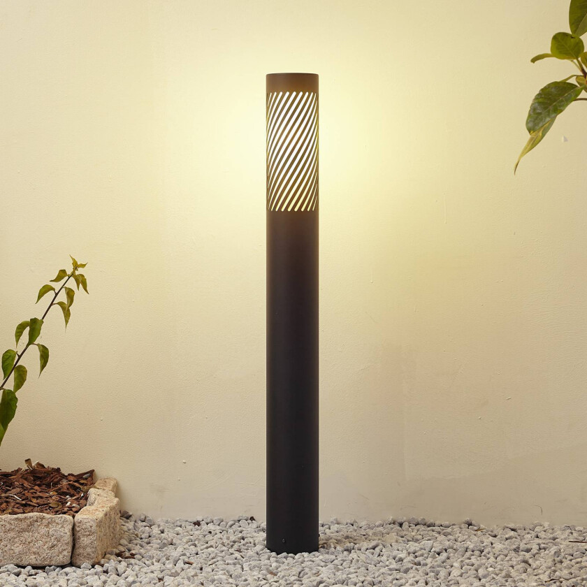 stibelysning Lurinda, svart, aluminium, Ø 10,5 cm