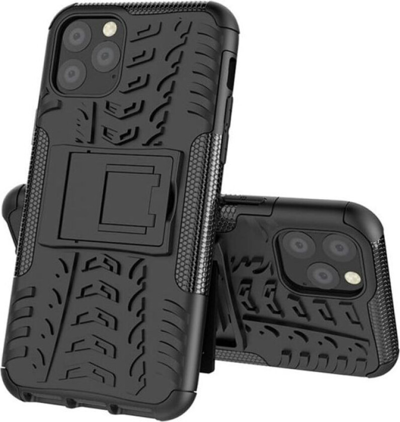 Støtsikkert deksel med stativ Samsung Apple iPhone 11 Pro (5.8") : Farge - Svart