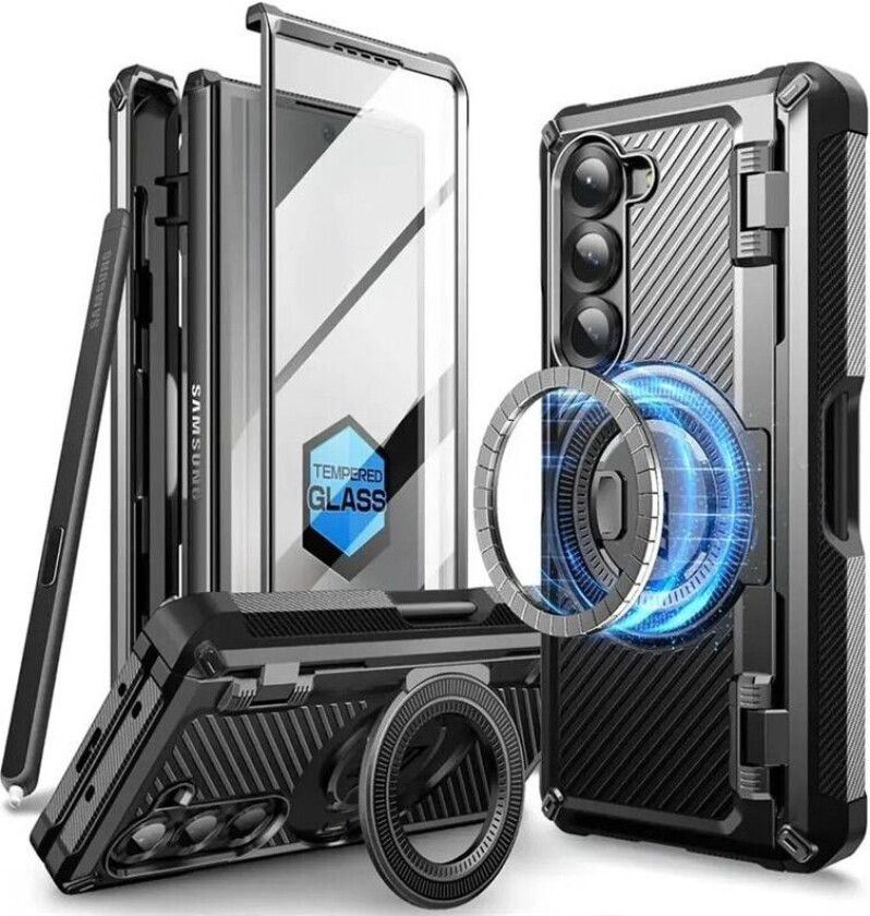 SUPCASE UB Pro Mag deksel Samsung Galaxy Z Fold 6 - Svart